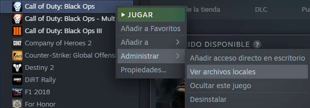Ver archivos locales